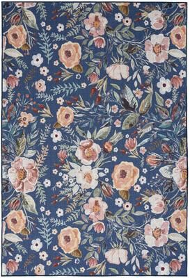Nourison Washables Indoor Multicolored Floral Area Rug