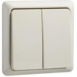 Elso 501500 Serienschalter 10A komplett RENOVIERUNG Steckklemme perlweiß