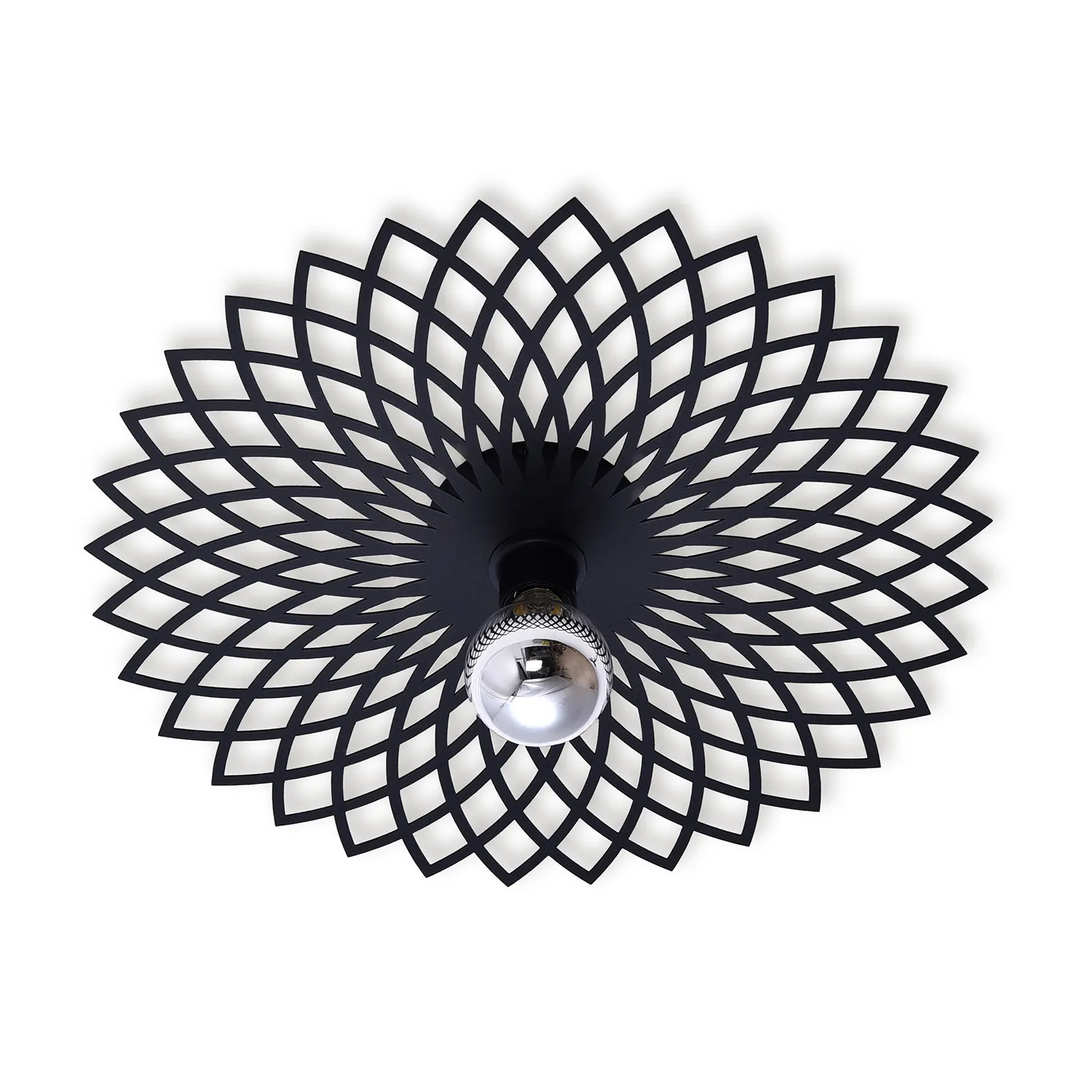 Ylumen Plafondlamp Ombra zwart Ø 50 cm