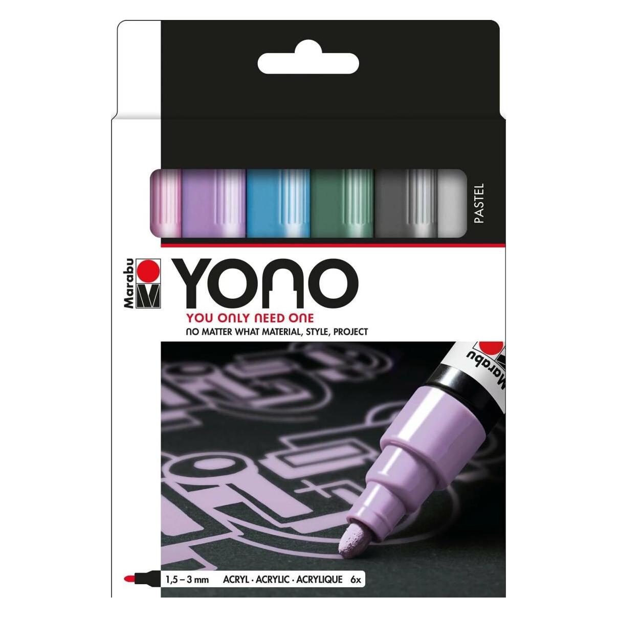 Marabu Acrylmarker Yono (6x) (1240000004003) Mindestbestellmenge: 5 Stück