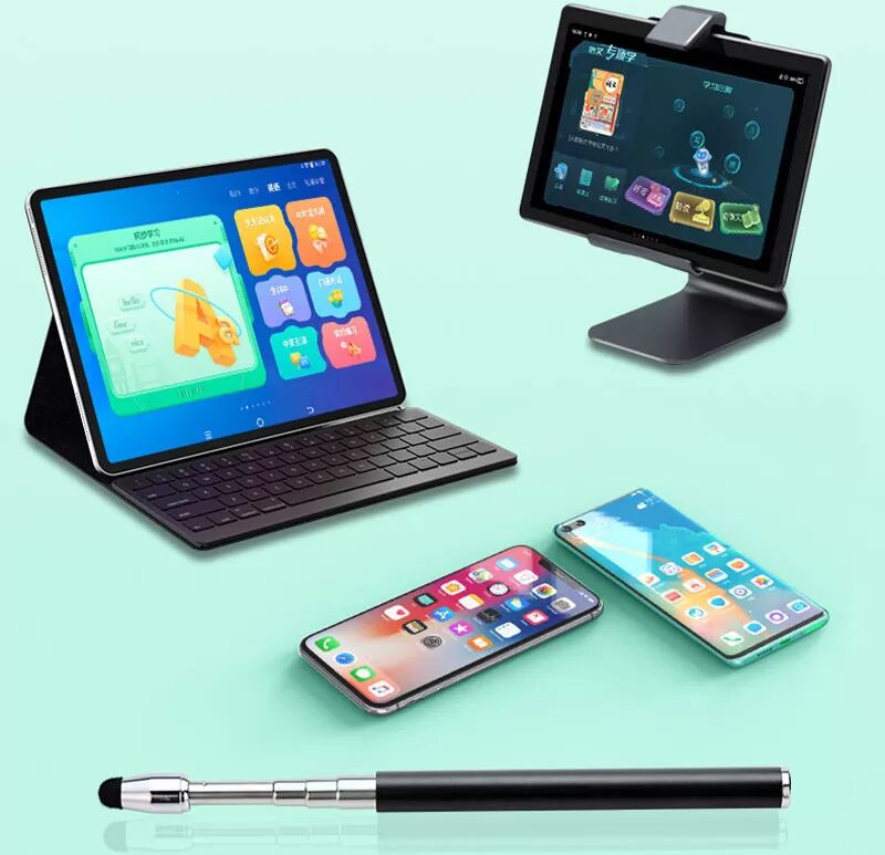 INF Ausziehbarer kapazitiver Stift für Touchscreens Rosa