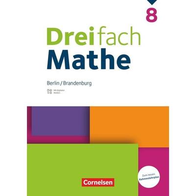 Dreifach Mathe - Berlin und Brandenburg - 8. Schuljahr, Gebundene Ausgabe von , Cornelsen Verlag, 978-3-06-000179-8