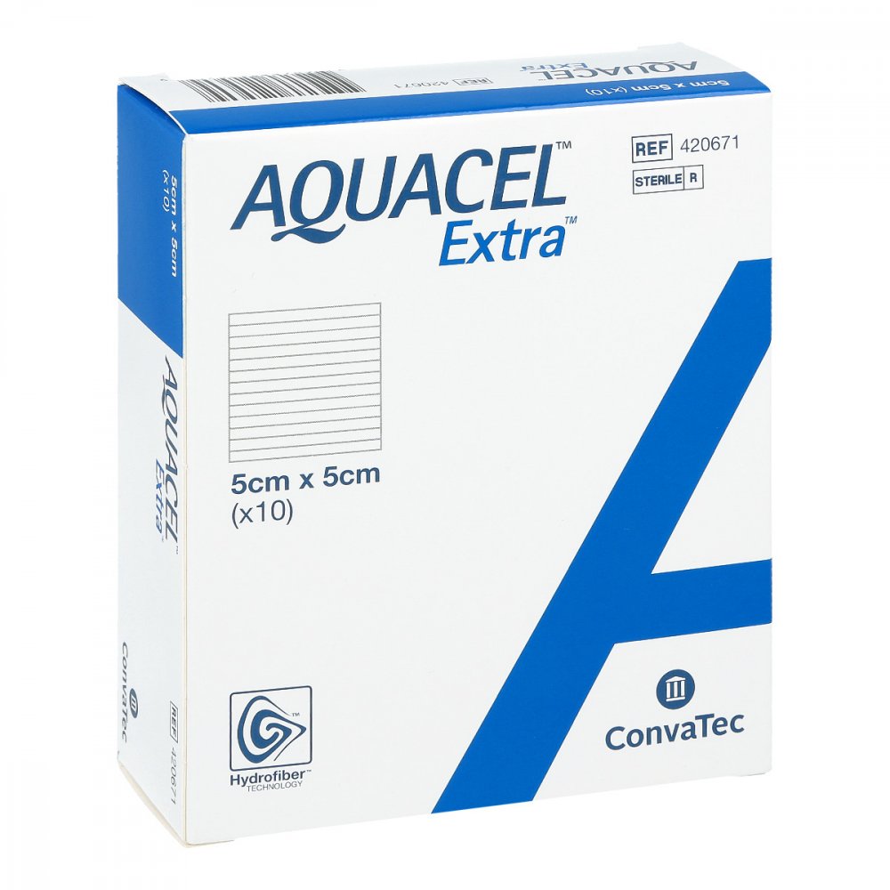 ConvaTec (Germany) GmbH Aquacel Extra 5x5 cm Kompressen 09078831