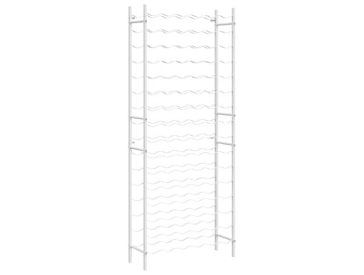 XHNIFBN Weinregal Metall 96 Flaschen Standregal Flaschenablage Weiß Platzsparende Flaschenaufbewahrung für Küche und Bar. Stabil konstruiertes System aus robustem Material für 96 Flaschen.