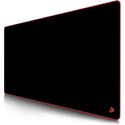 Titanwolf Gaming Mauspad, XXXL Speed Mausmatte 1200 x 600 mm, Geschwindigkeit & Präzision, Symbol Red (3XL), Mausmatte, Schwarz