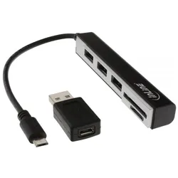 InLine OTG Kartenleser USB 2.0 Hub für Smartphones,Tablets & Laptop