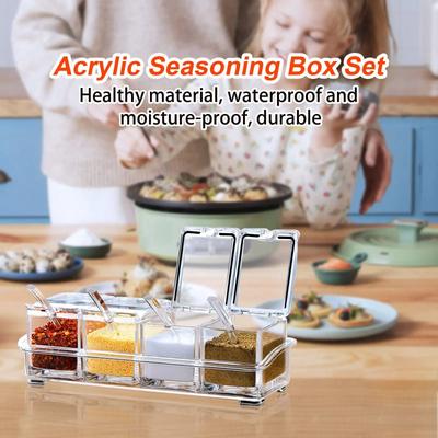 Uplift Essentials CrystalClear 4 in 1 Premium Spice Organizer Set CrystalClear 4 in 1 Premium Spice Organizer Set