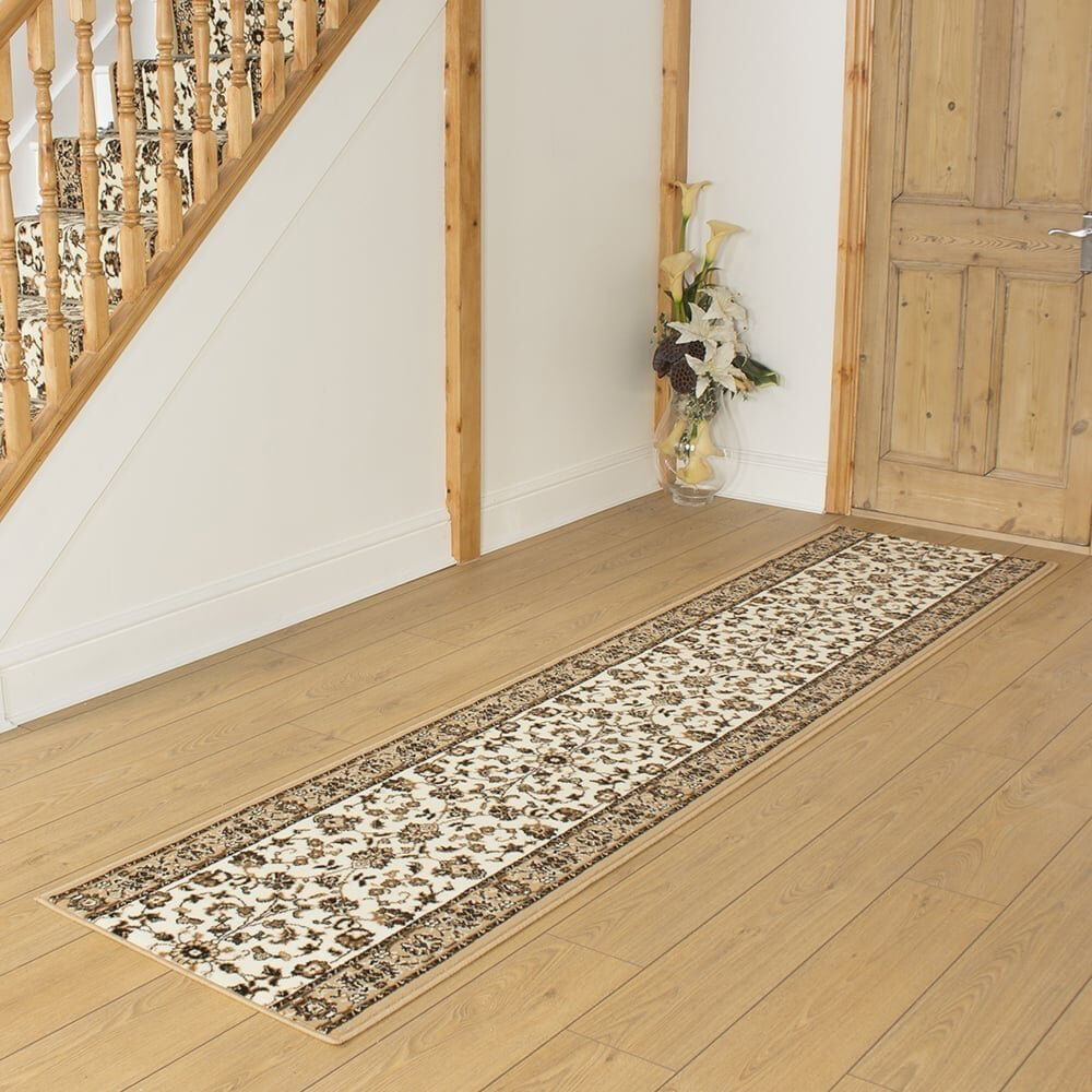 ClassicLiving Barnabas Oriental Indoor Area Rug Beige Runner 570cm x 80cm