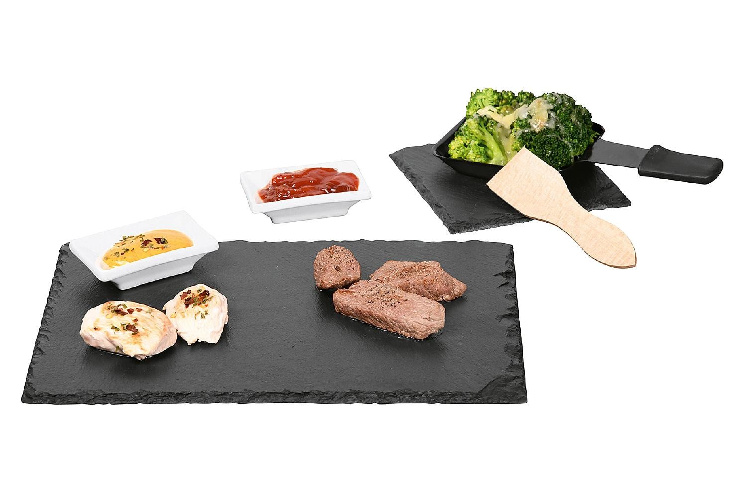 KESPER Raclette-set Schiefer 10-delig