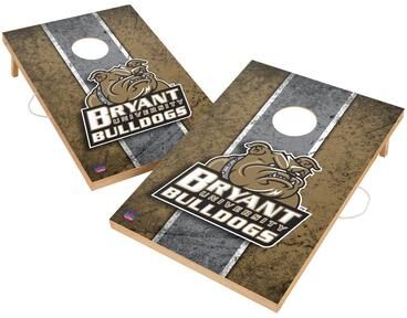 Skip's Garage Vintage Bryant University Bulldogs Regulation 2x4 Cornhole Set
