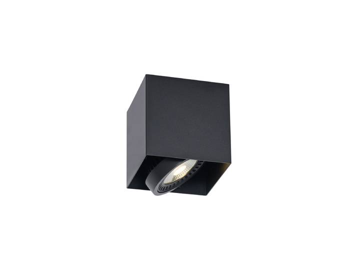 Spot en saillie moderne noir avec LED dimmable - Dionysos