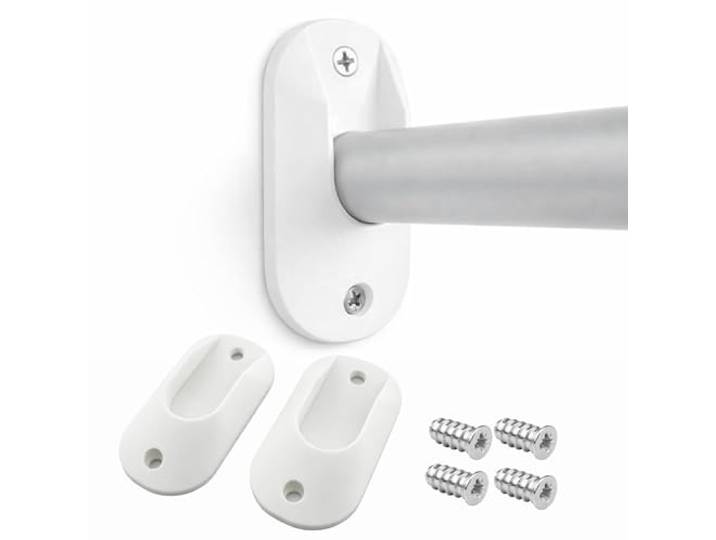 Sintrix Fab Lot de supports de tringle à vêtements robustes Ø 25 mm – Support de barre renforcé pour tringle à vêtements dans l'armoire\, compatible avec IKEA PAX KOMPLEMENT\, pièce de rechange