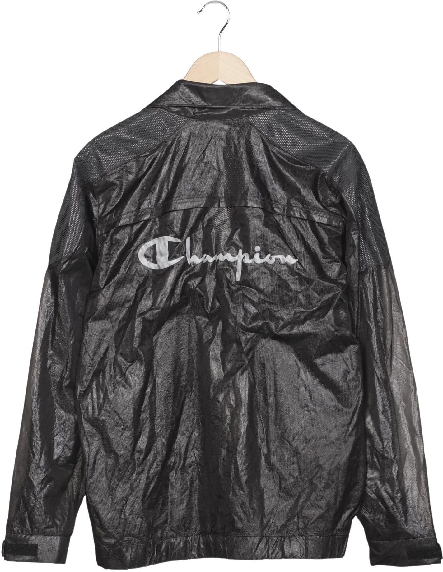 Champion Herren Jacke, Schwarz, Gr. M, Synthetik - Second Hand