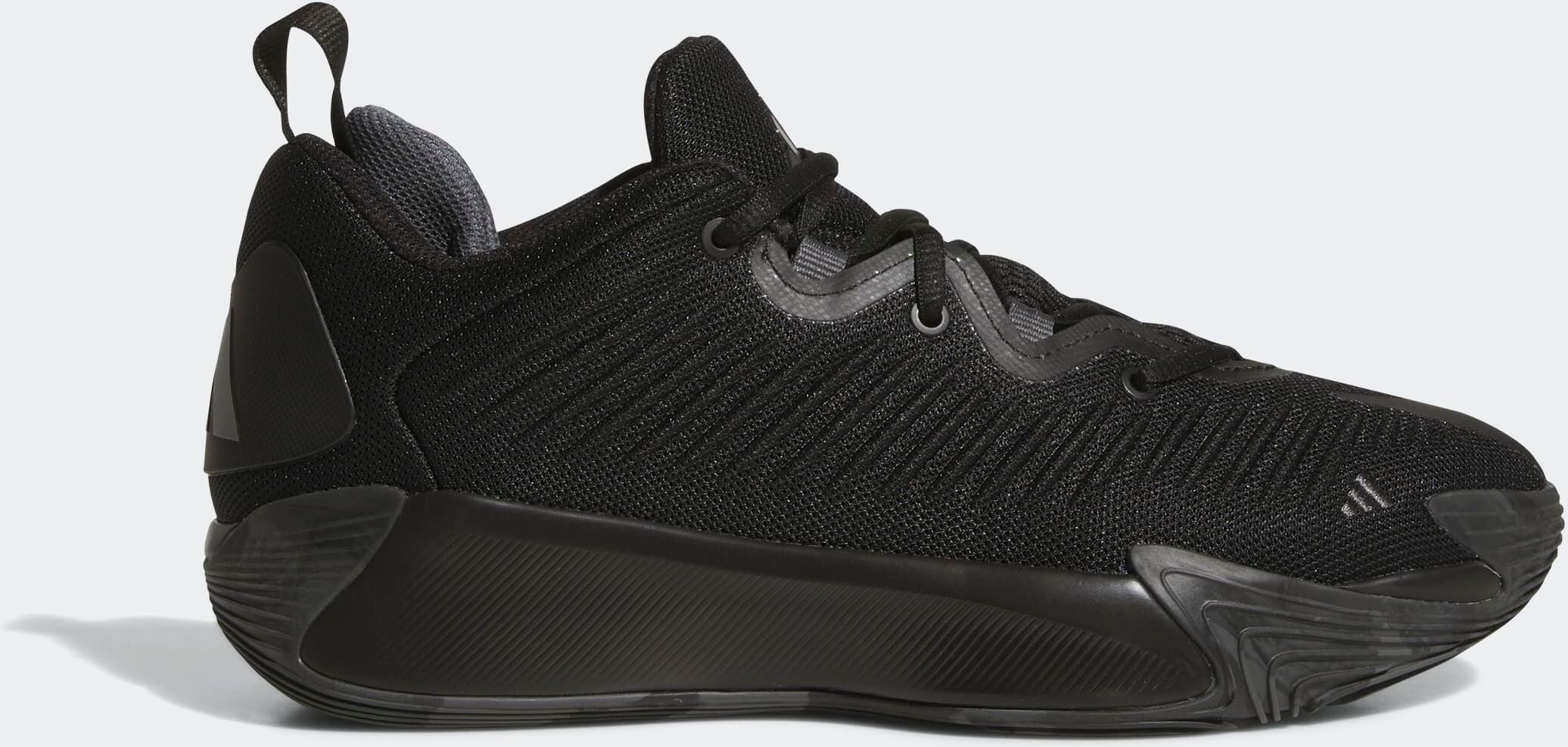 Basketballschuh ADIDAS PERFORMANCE "ADIDAS INITIATION", Gr. 43, schwarz (core schwarz, iron metallic, grau five), Schuhe Basketballschuh core schwarz, iron metallic, grau five 43