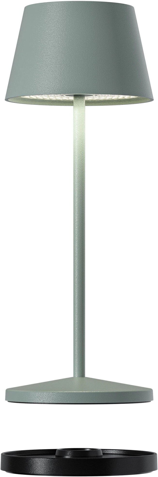 Villeroy & Boch Lampada da Tavolo Ricaricabile LED, Verde Oliva Seoul Micro
