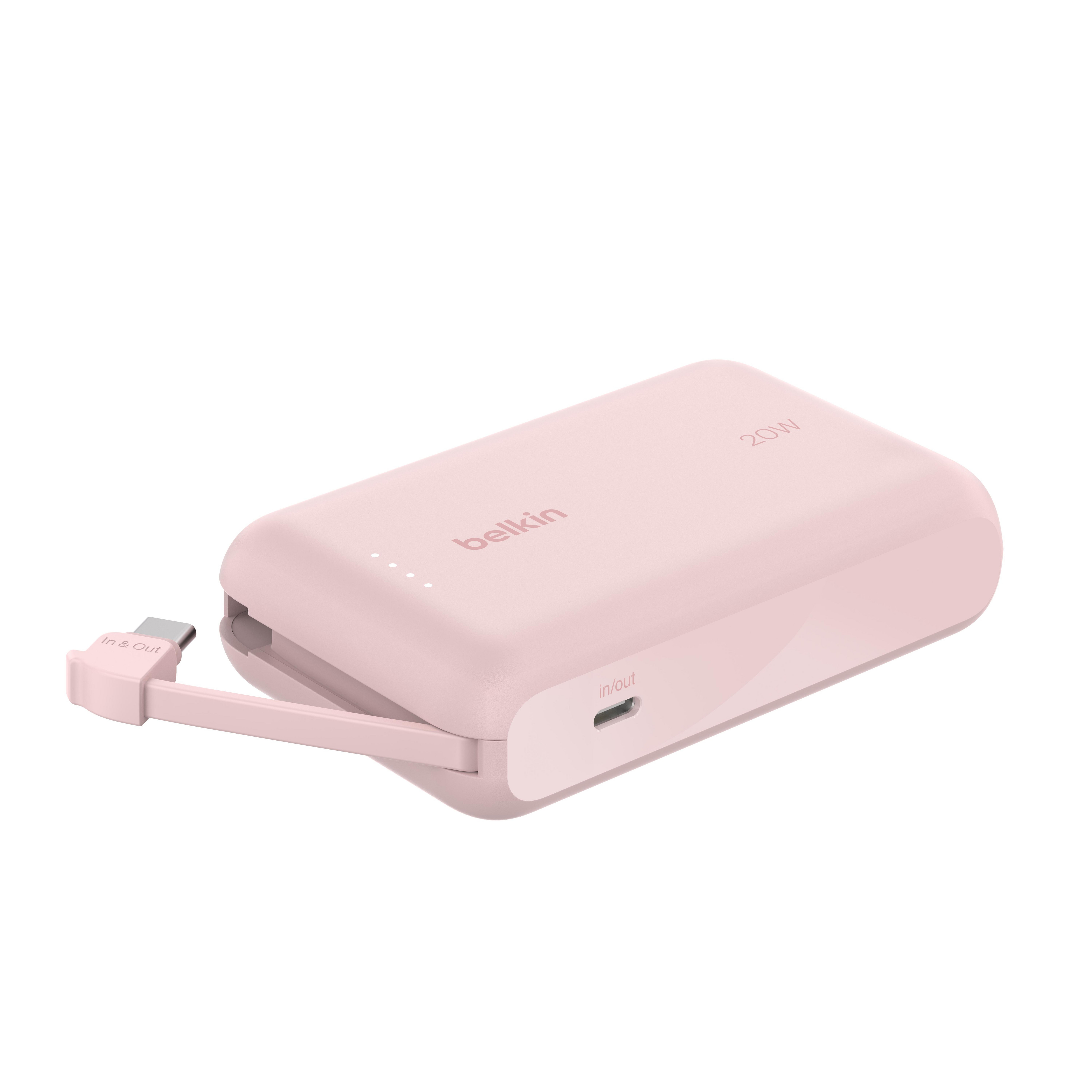 Belkin BOOST CHARGE Powerbank, 10.000mAh, 20W Power Delivery, rosa BPB021hqPK