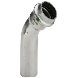 Viega, Rohrverbindungstechnik, Sanpress Inox Biegung 45° 54 Edelstahl/glänzend, 435448