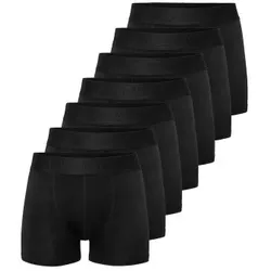 Resteröds 7P Gunnar Cotton Schwarz Ökologische Baumwolle Small Herren