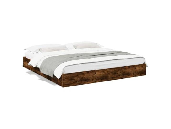 KKgypkn Bettgestell mit Schubladen Räuchereiche 180x200 cm Holzwerkstoff, Bett mit Schubladen aus Holzwerkstoff, stabiles Bettgestell 180x200 mit praktischen für Ordnung im Schlafzimmer