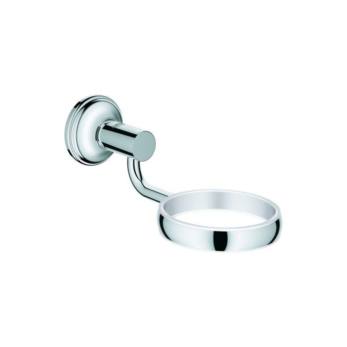 Grohe Essentials Authentic Halter 40652001 chrom, für Glas, Seifenpender-/schale
