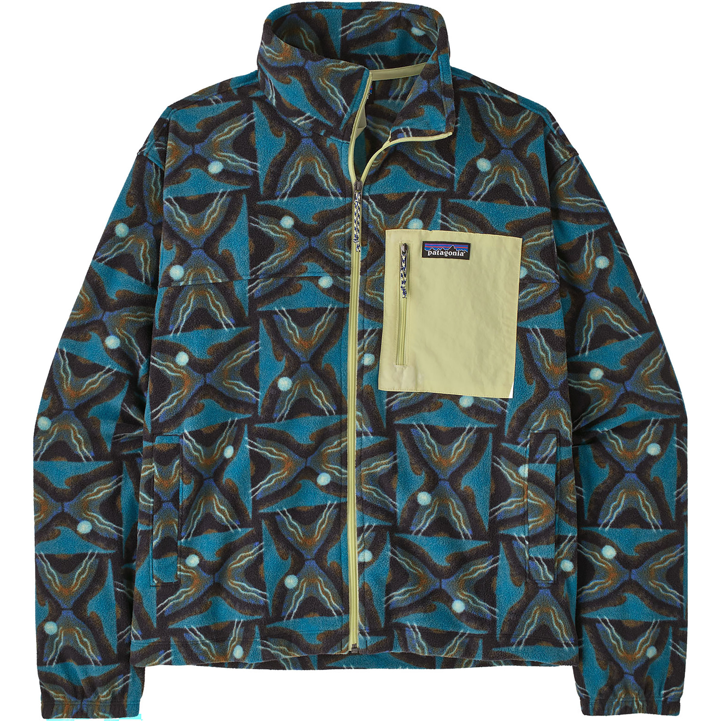 Patagonia Micro D Patch Pocket Damen Fleecejacke blau Größe L Trekking Wasserabweisend Wasserabweisend