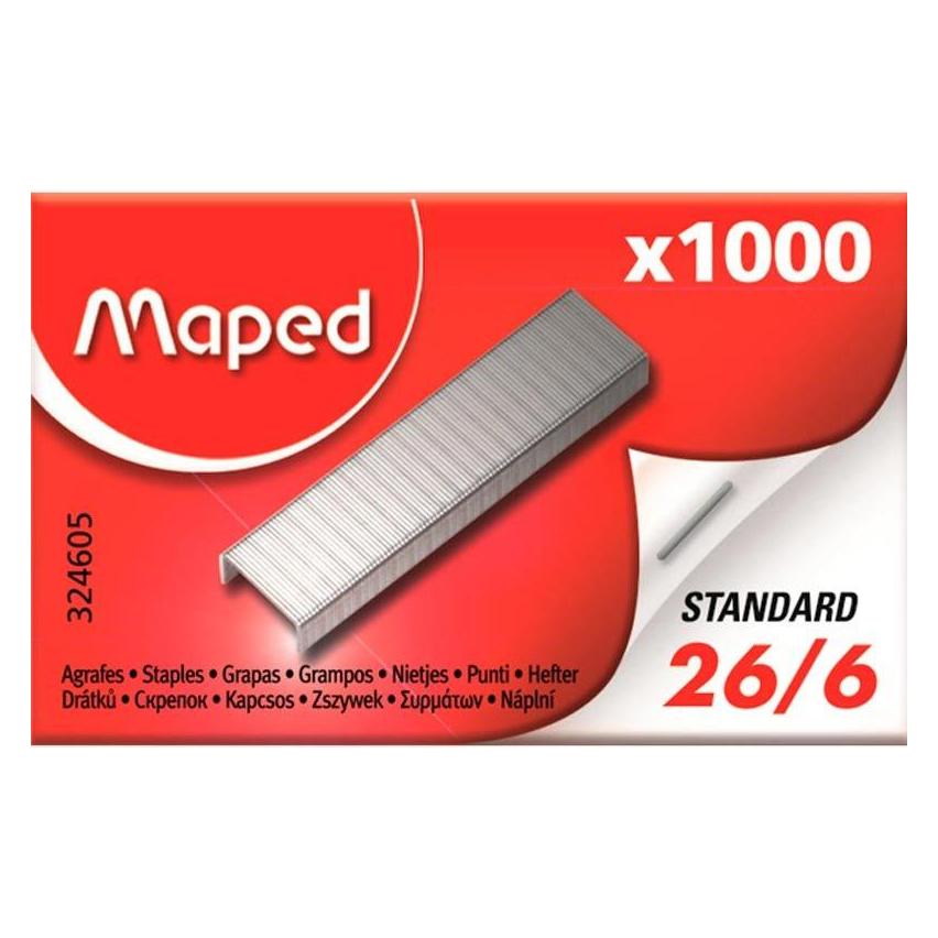 Maped Heftklammern 26/6, verzinkt, Kleinpackung (324605)