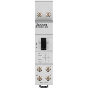 Theben Stromstoßschalter OKTO S22-230 Hutschiene, 230 V, 16 A, 2 Schließer, elektromechanisch