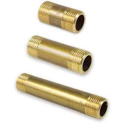 Messing Gewinde-Fitting Distanz-Doppelnippel (Ausführung: 1''AG - L=30 mm)