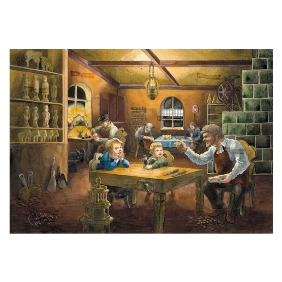 Pappnoptikum 1054 - Erzgebirgische Weihnachtswerkstatt (Mini-Adventskalender) (1054)