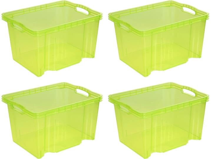 Organizer KEEEPER franz , grün, B:27cm H:21cm T:35cm, Kunststoff, Aufbewahrungsboxen, Organizer, Aufbewahrungsbox, 13,5 L, hochwertiger Kunststoff