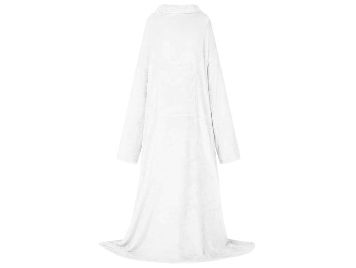 vidaXL Decken-Hoodie Weiß F Flanell