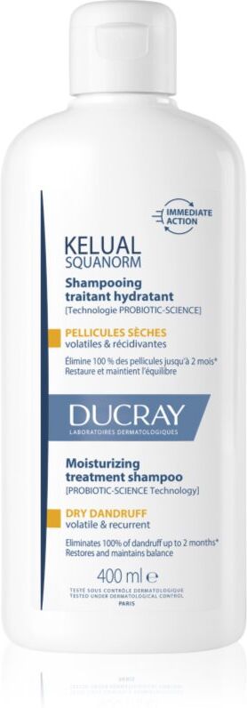 Ducray Kelual Squanorm Moisturizing Treatment Shampoo Dry Dandruff Shampoo gegen trockene Schuppen 400 ml