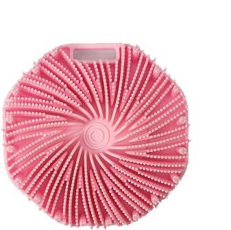 Daily Deals Depot Silicone Body Scrubber Exfoliating Shower Brush Body Wash Exfoliator For Smooth Skin pink
