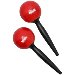 Nino Percussion NINO582R - Plastic Maracas Plastic, Red - Maracas