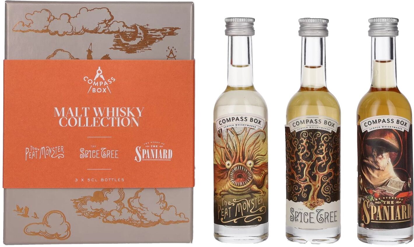 Compass Box Blended Malt Whisky Collection 45% Vol. 3x0,05l in Geschenkbox