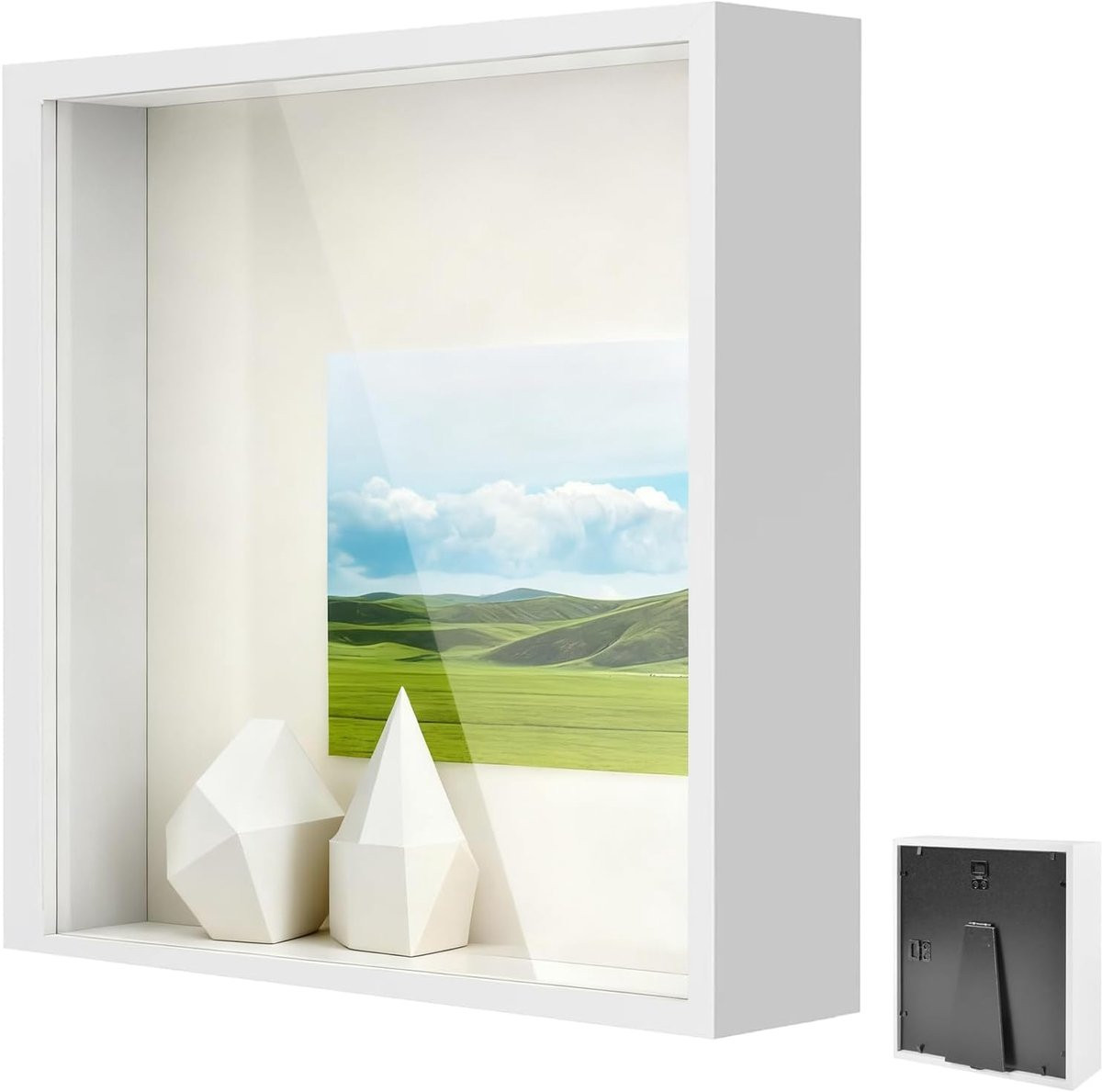 SnelShoppen 3D Foto Lijst - Diepe Objectlijst - Wit - 30 x 30 cm