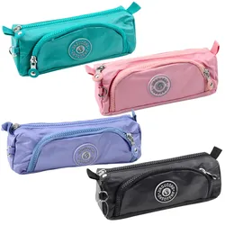 Federmäppchen für die Schule, funktional, zwei Taschen, Anhänger, Mix