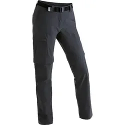 MAIER SPORTS Damen Hose Inara slim zip Da-Zip Off Hose el., Größe 40 in Schwarz Schwarz