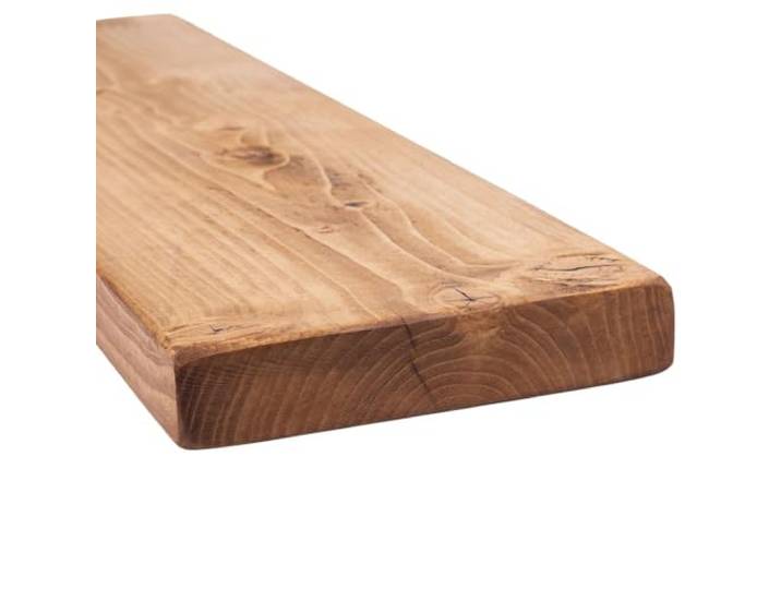 MoonTree Rustikales schwebendes Regal, 110 cm x 22 cm x 4.4 cm, dunkle Eichenoptik