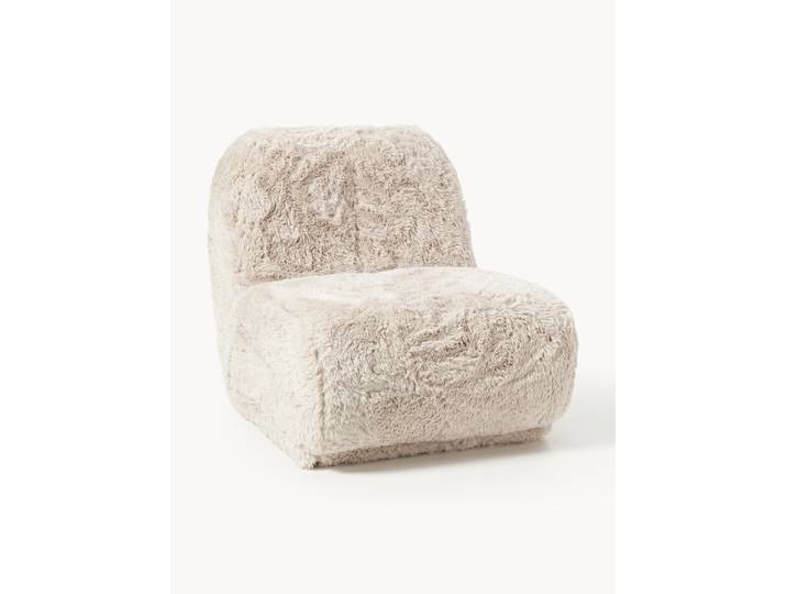 Fauteuil lounge en fourrure synthétique Emie