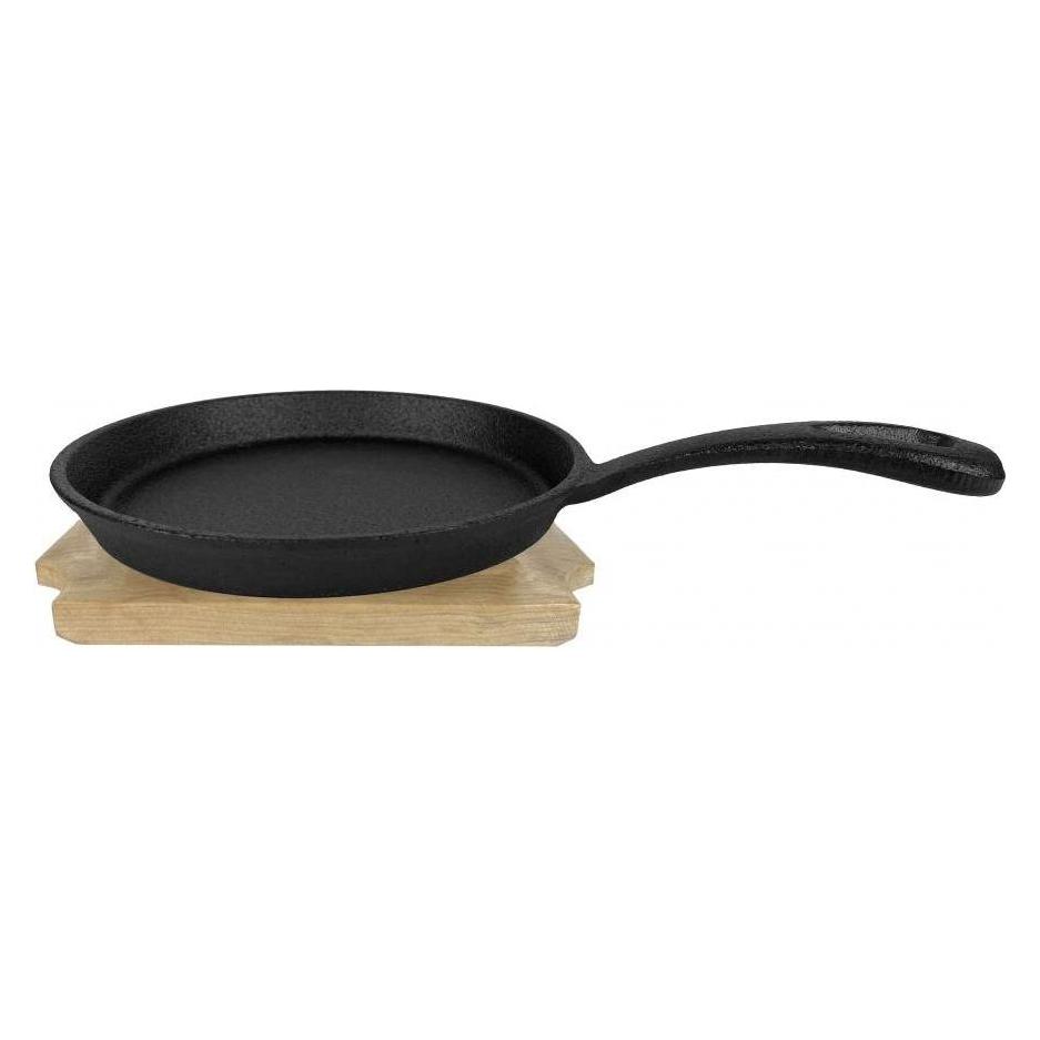 All'Grill Guss-Minipfanne ø 13 cm mit Holzuntersetzer (43781584)