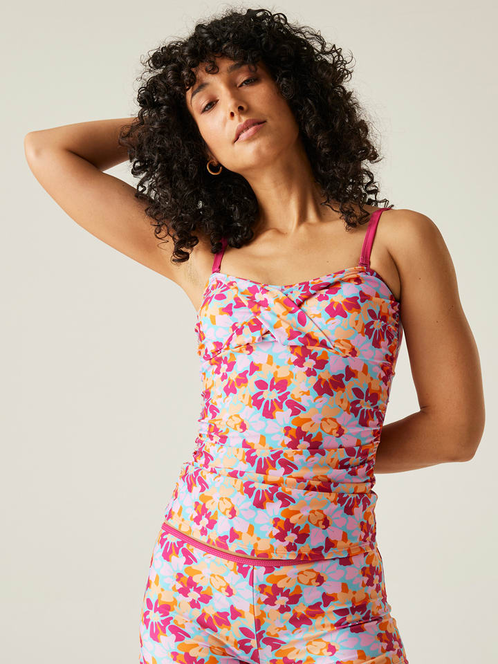 Regatta Tankini "Aceana" in Pink/ Orange/ Hellblau - 38