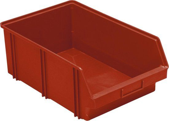Erro Magazijnbak B5 Stapelbaar Rood B/D/H: 47 x 31 x 18,5 cm