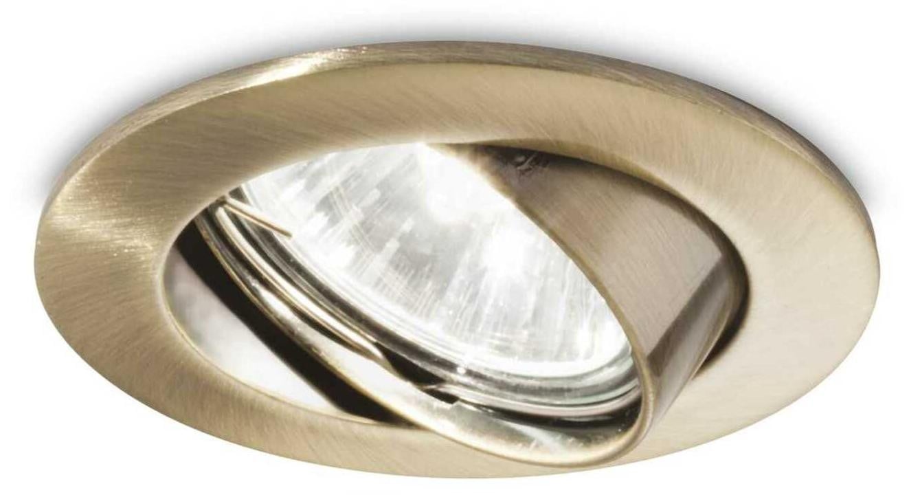 Ideal Lux SWING FI1 Inbouwspot, Bruin, Rond