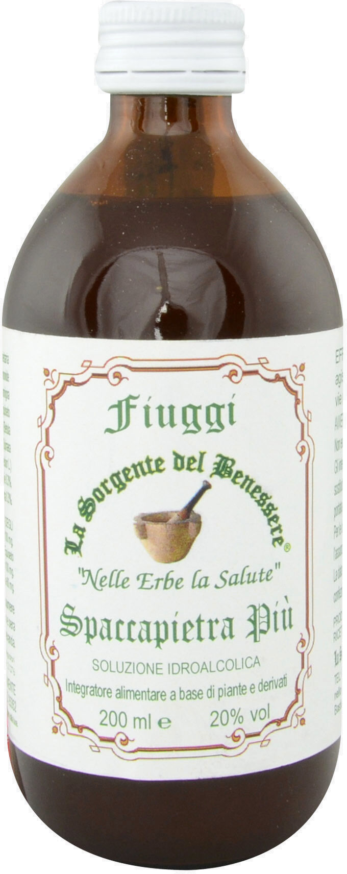 LA SORGENTE DEL BENESSERE Srl Spaccapietra Più 200ml - Integratore per le Vie Urinarie