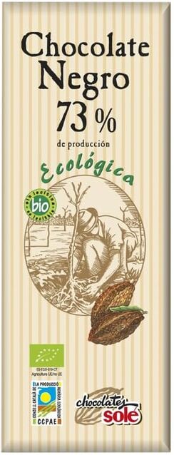 Chocolates Solé Chocolate Preto 73% Cacau República Dominicana Bio 25g