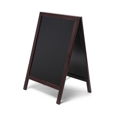 SHOWDOWN Displays Showdown Kundenstopper Tafel Economy - 55x85cm - Holz - Dunkelbraun