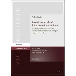 Das Alemannische der Rätoroman:innen in Bern, Fachbücher von Andrin Büchler