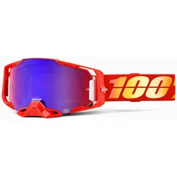 100 Percent Armega Nuketown, Crossbrille verspiegelt - Rot/Gelb Rot/Blau-Verspiegelt