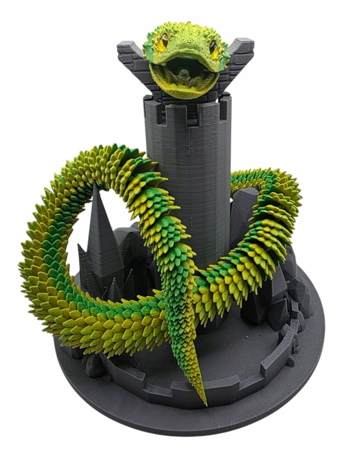 Realistische Flexibele Groene Slang Figuur 60cm